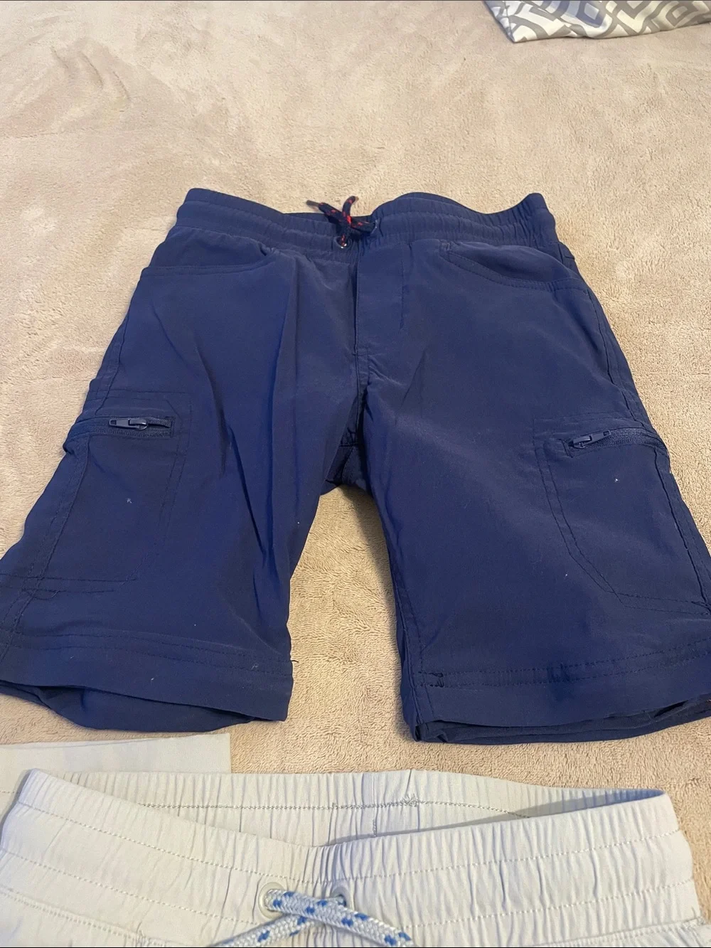 Eddie Bauer Light Blue and Navy Cargo Shorts Pair